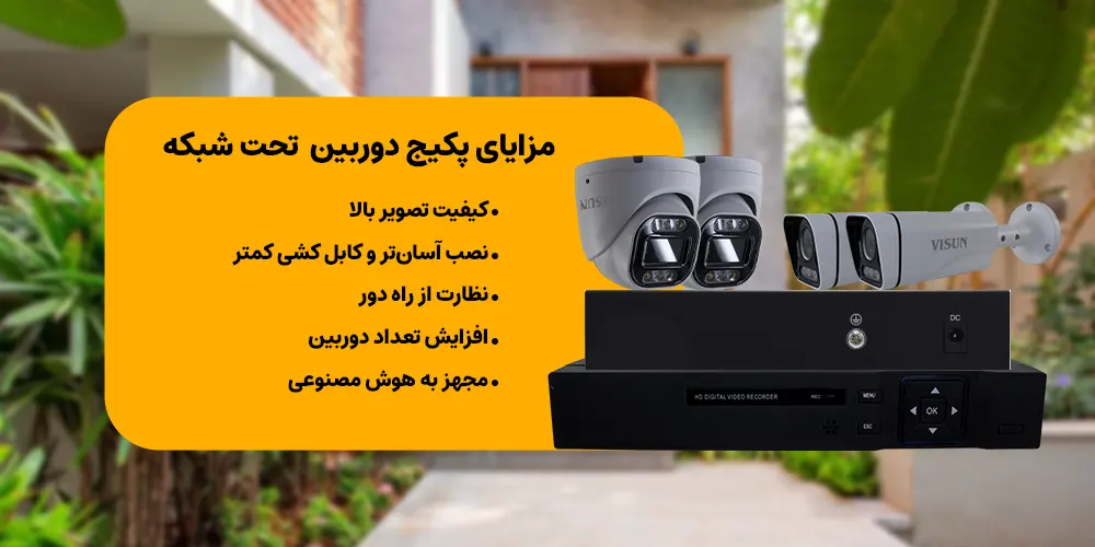 پکیج دوربین مداربسته ip (تحت شبکه) چیست؟