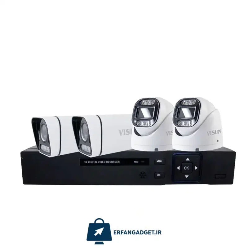 پکیج دوربین مداربسته IP چهار عددی ۸ مگاپیکسل